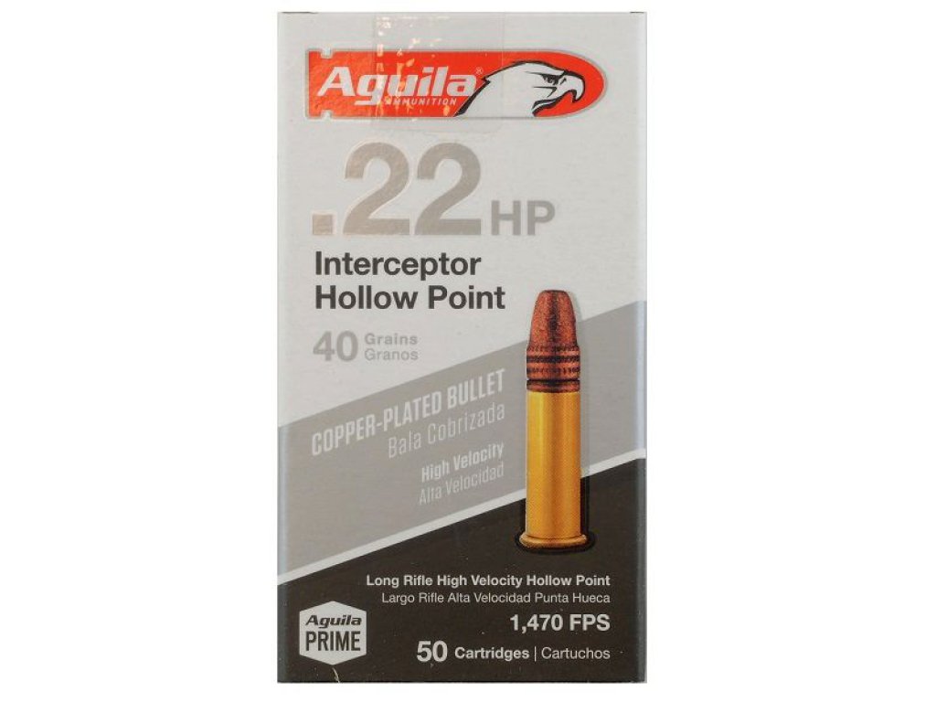 Aguila Interceptor 40gr Hollow Point HV