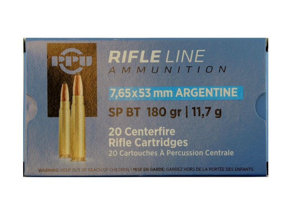 PPU 7,65x53 Argentine 180 grs SP BT