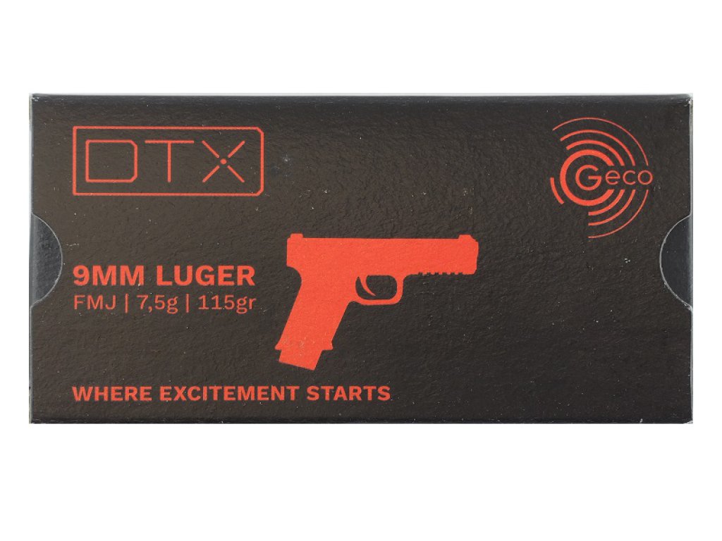 Geco 9mm Luger 115gr FMJ DTX